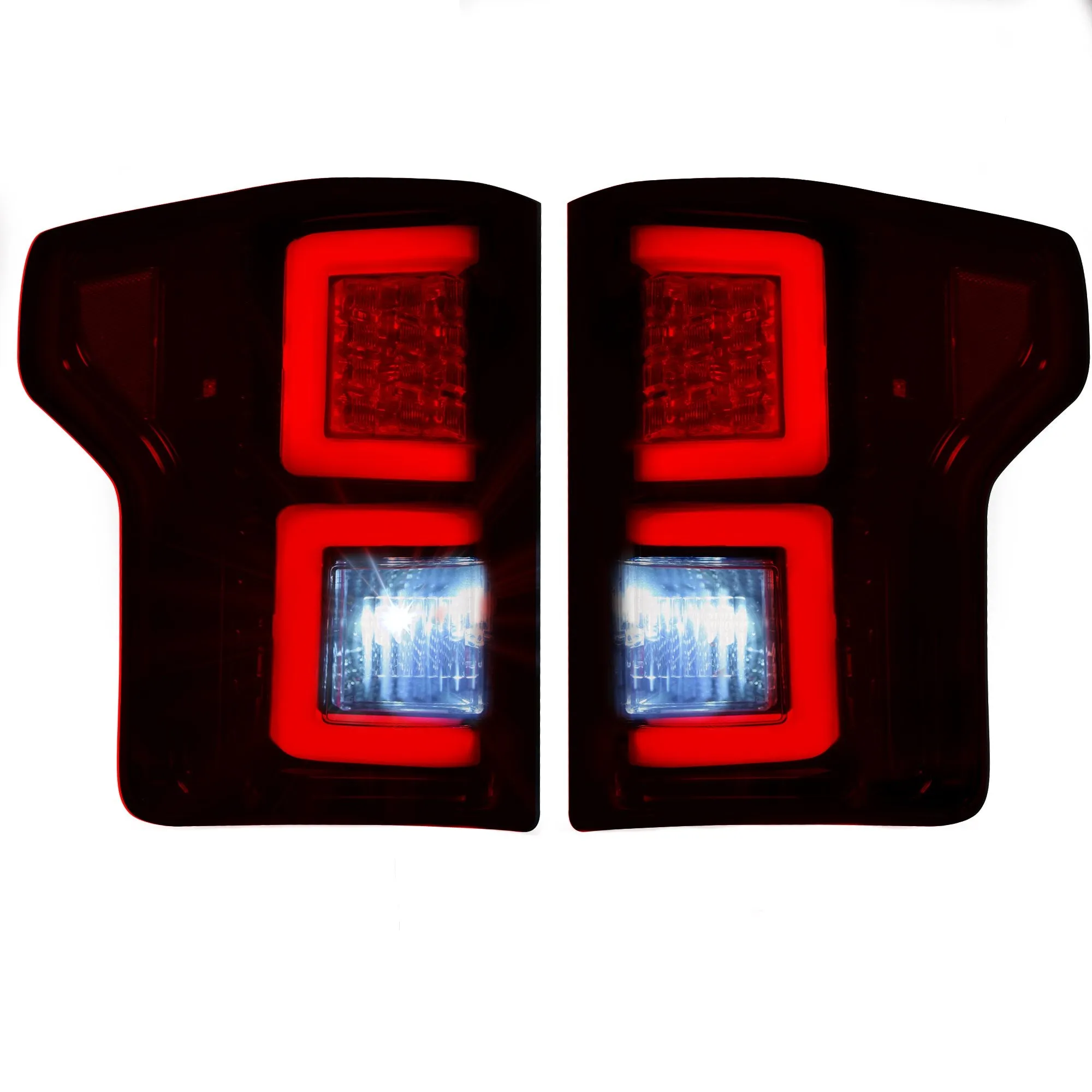 RECON - LED Tail Lights - Red/Smoked Lens - 2018-2020 F150