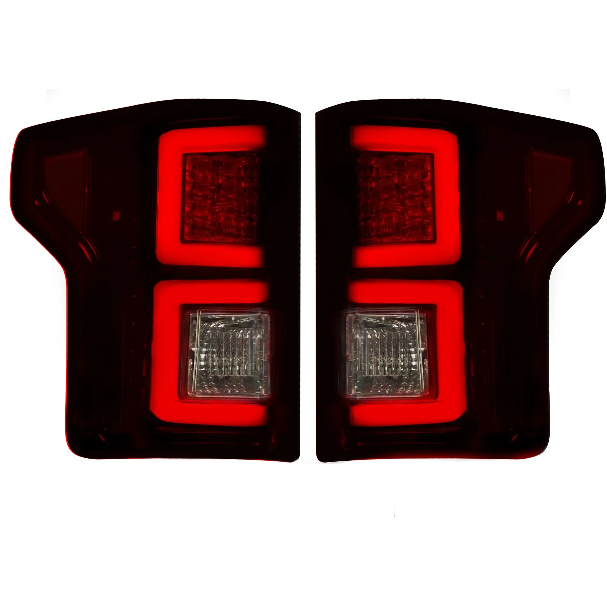 RECON - LED Tail Lights - Red/Smoked Lens - 2018-2020 F150