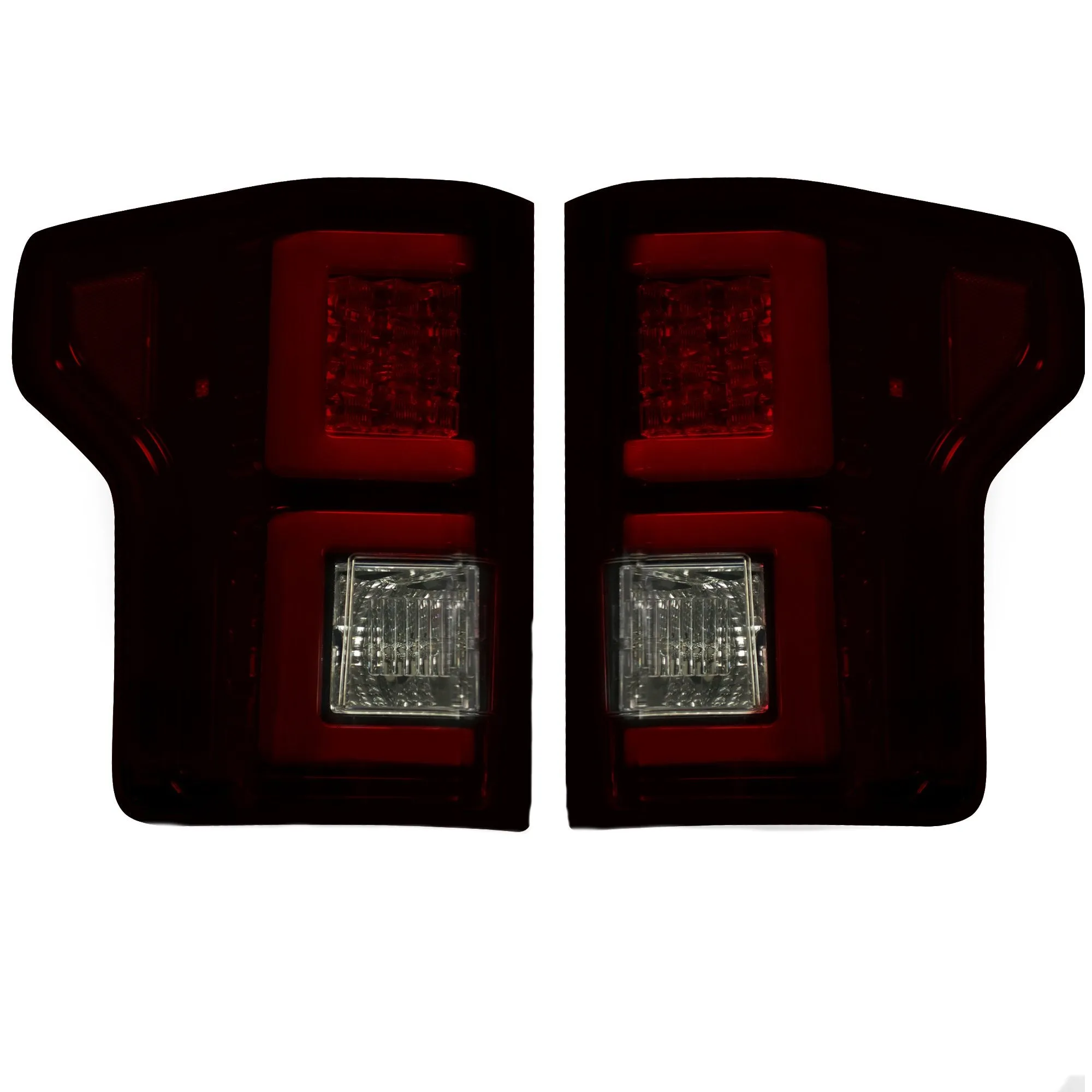RECON - LED Tail Lights - Red/Smoked Lens - 2018-2020 F150