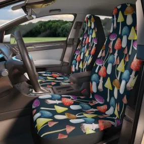 Seat Covers for Cars, Mushroom Car Seat Cover, Hippie Car Accessories for Women, Gothic Universal Vehicle Seat Protector, Cottagecore Cover