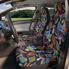 Seat Covers for Cars, Vintage Mushroom Boho Car Seat Cover, Cute Hippie Car Accessories for Women, Bohemian Universal Vehicle Seat Protector