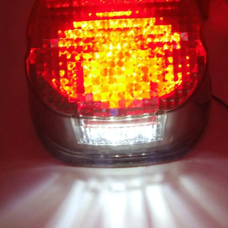 Smoke Lens LED Tail light with License Plate Lamp