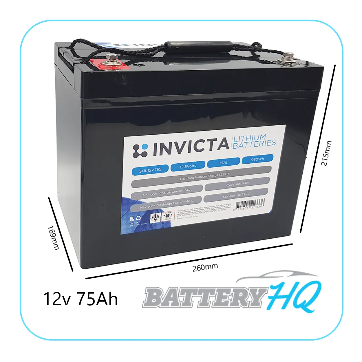 SNL12V75S Invicta Lithium