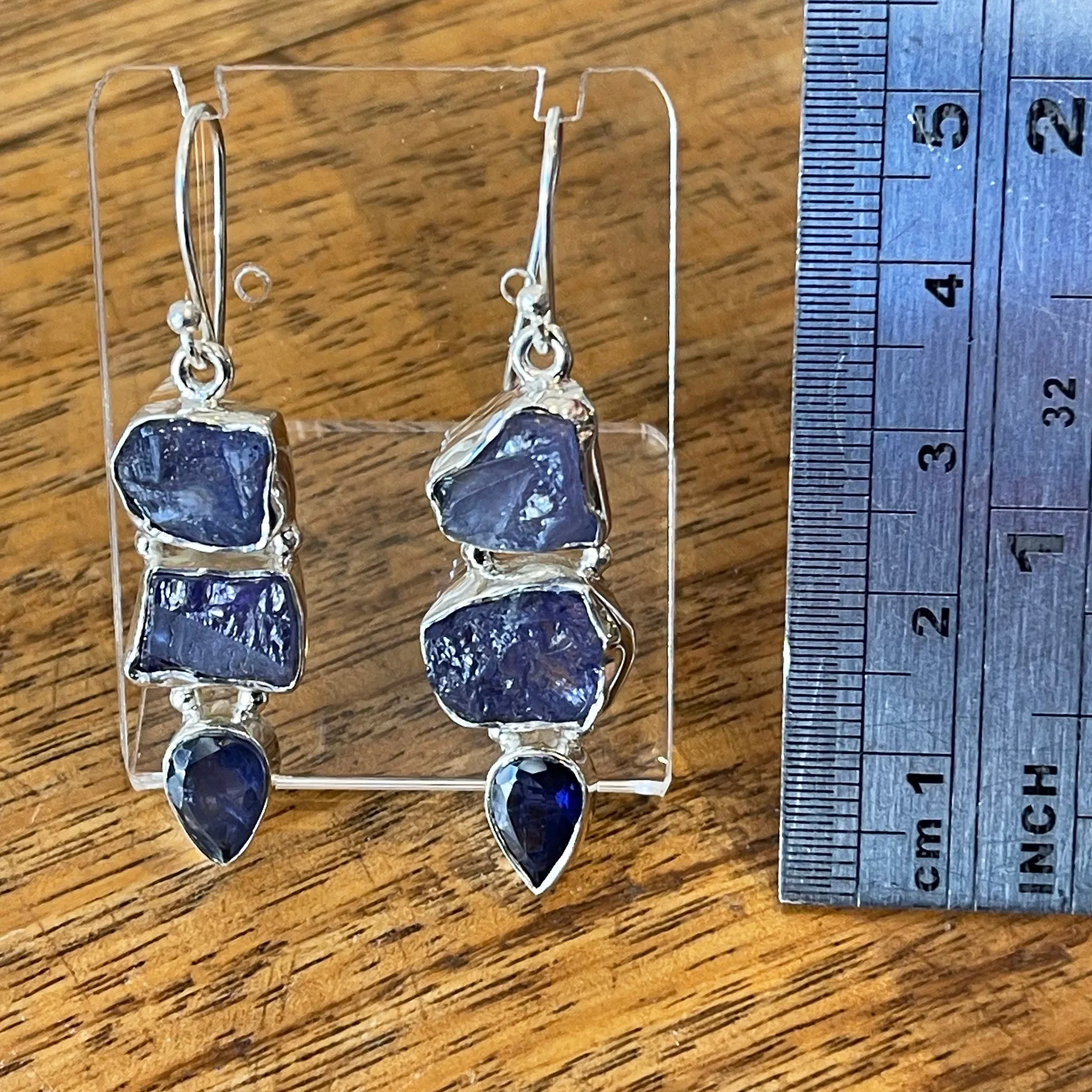 TANZANITE MULTI STONE EARRINGS | Raw