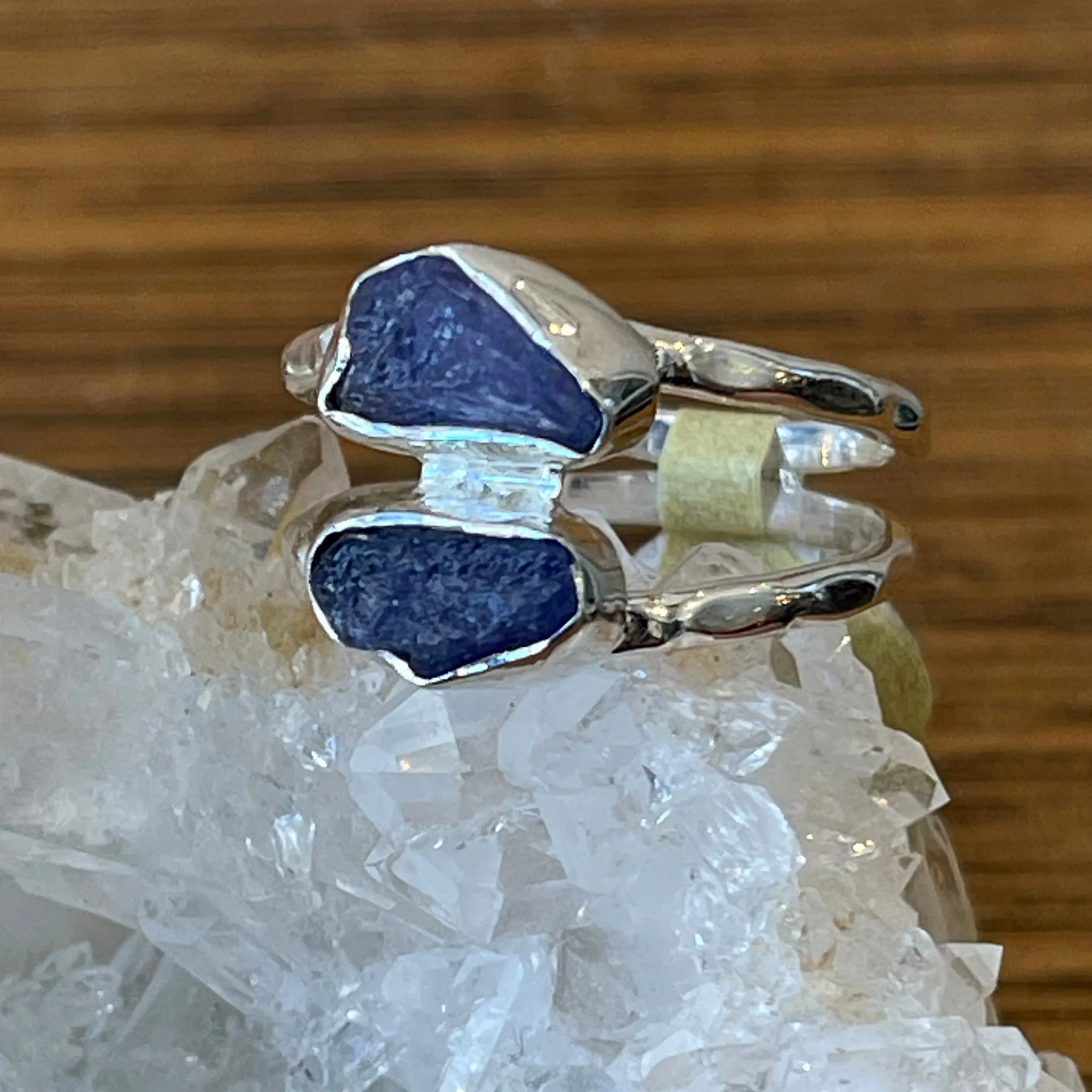 TANZANITE RINGS | Raw Double Band