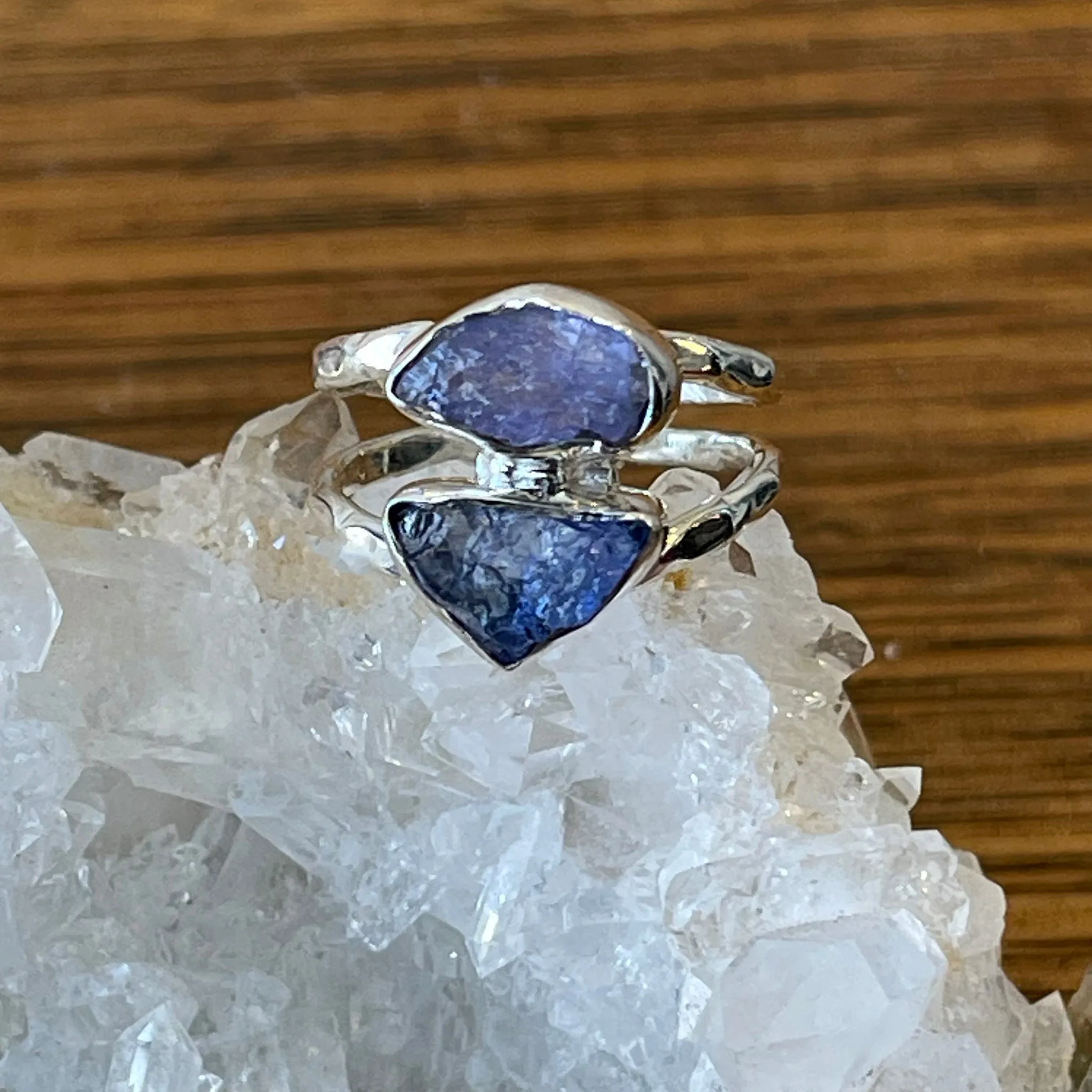 TANZANITE RINGS | Raw Double Band