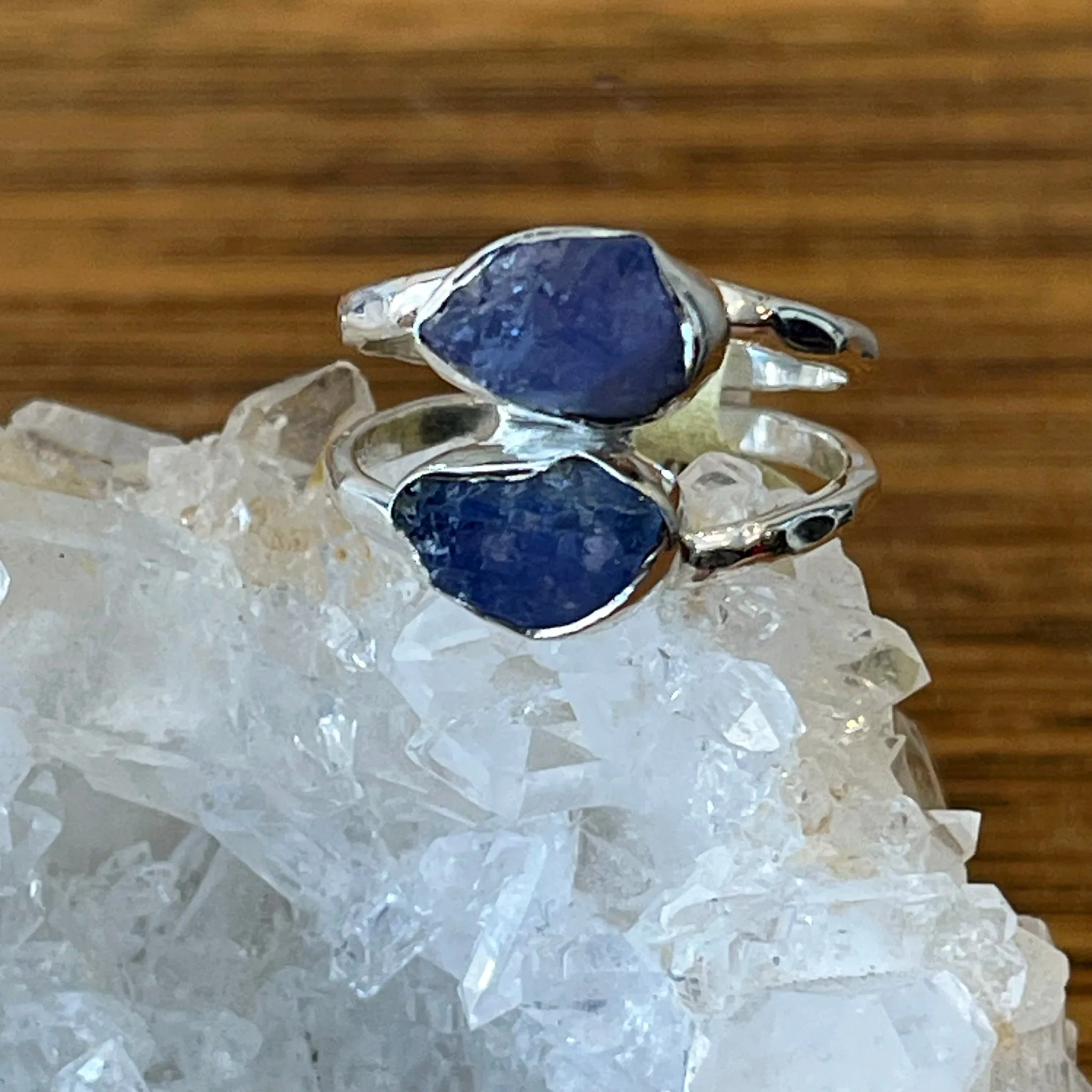 TANZANITE RINGS | Raw Double Band
