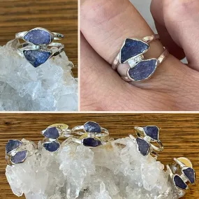 TANZANITE RINGS | Raw Double Band