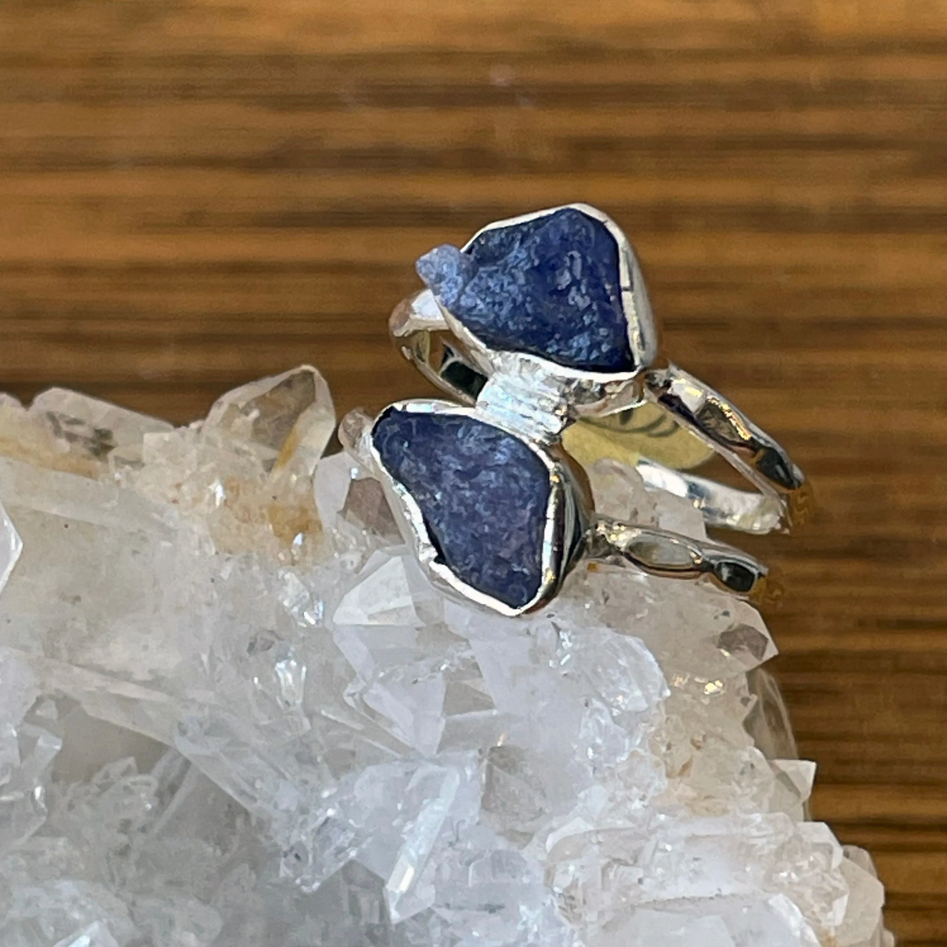 TANZANITE RINGS | Raw Double Band
