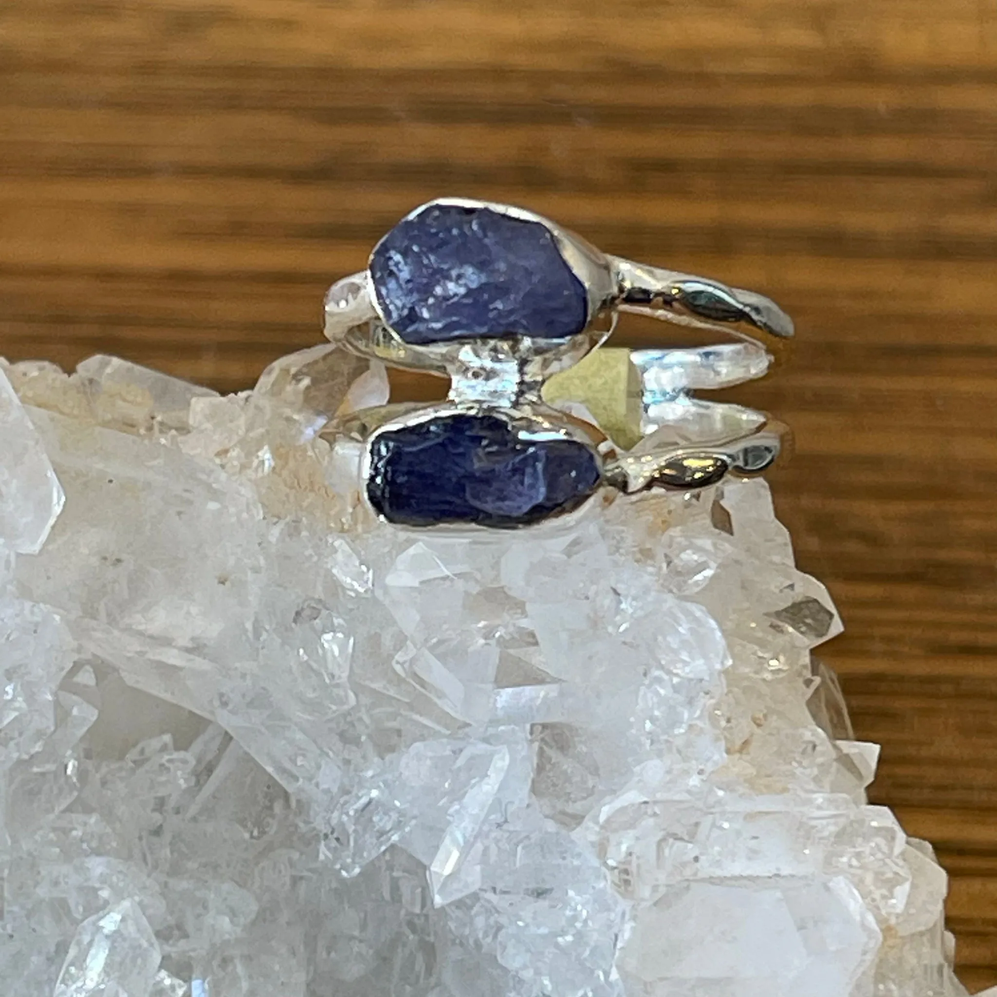 TANZANITE RINGS | Raw Double Band