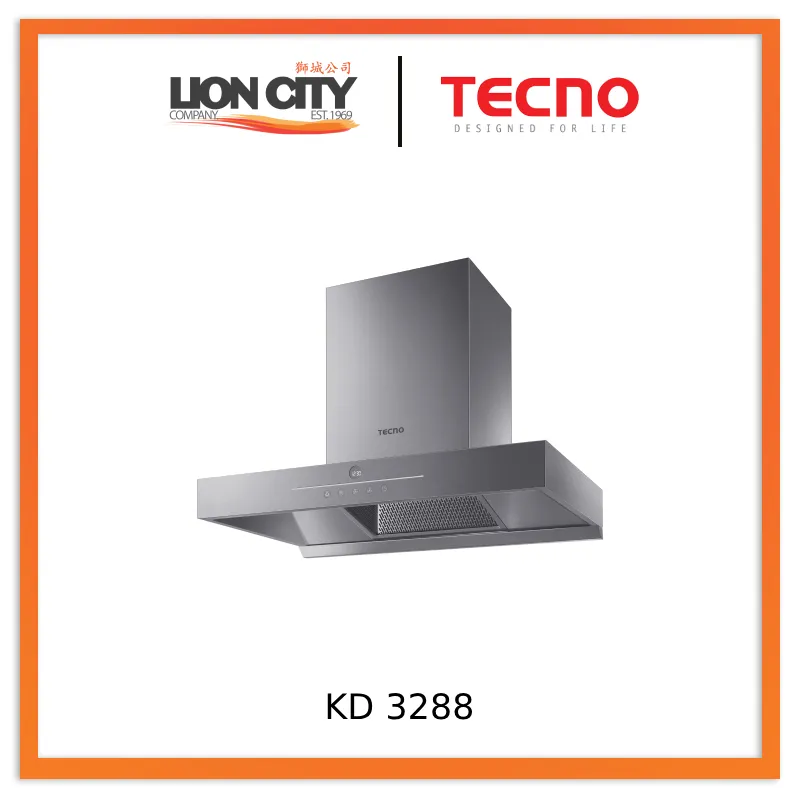 Tecno High Suction Chimney Hood KD 3288