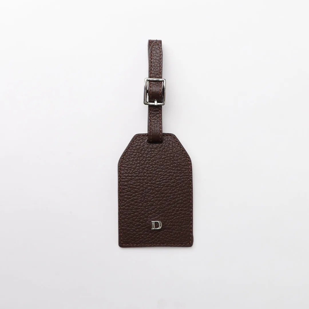 Travel Identifing Tag - Pebble Brown