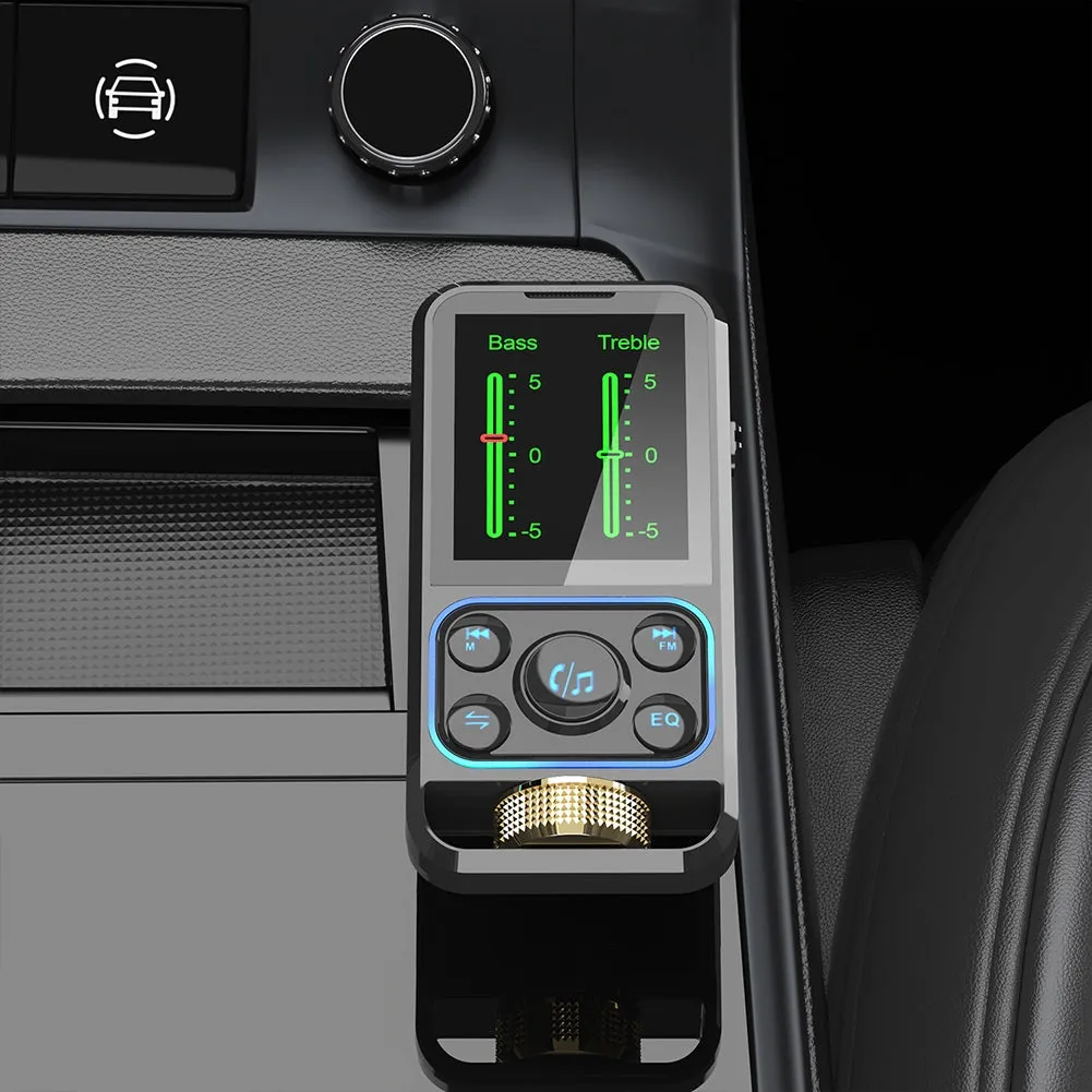 US Fm Transmitter Wireless Car Handsfree Bluetooth-compatible Mp3