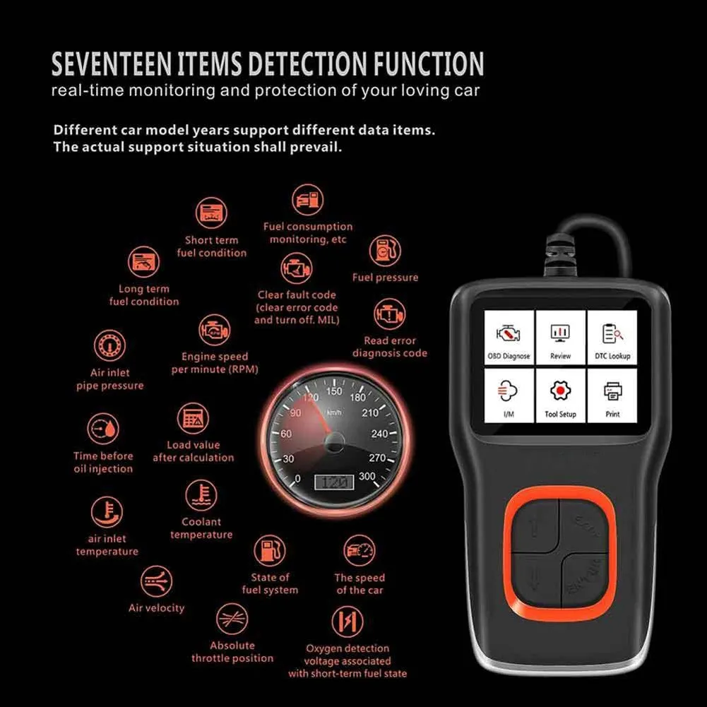 Viecar Vp101 Code Reader Automobile Fault Detector Erase Error