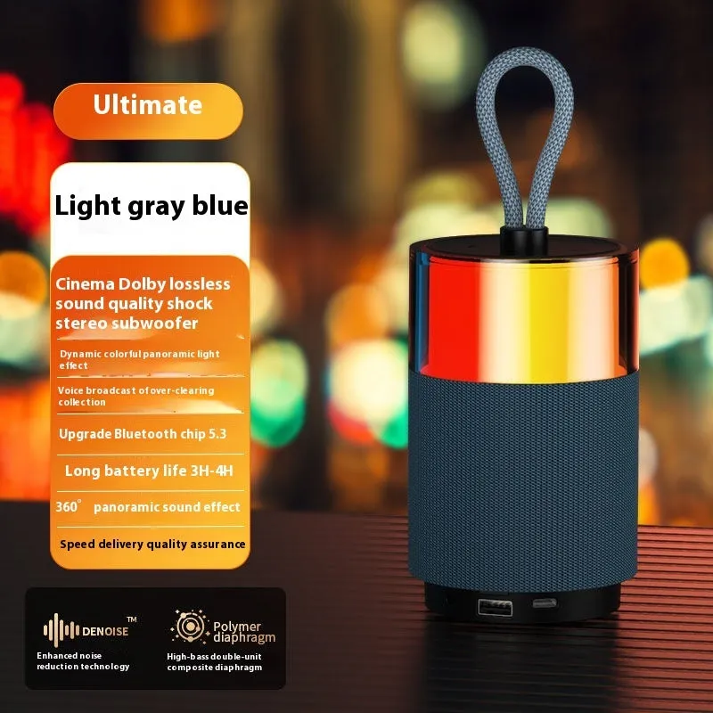 Wireless Mini Bluetooth Speaker | Color Light Subwoofer & Waterproof