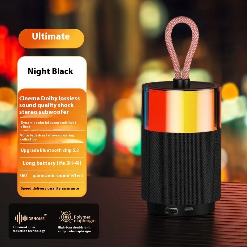 Wireless Mini Bluetooth Speaker | Color Light Subwoofer & Waterproof