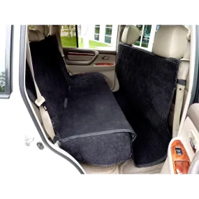 X-Large Car Seat Cover For Dogs and Pets 56"W Black Micro Velvet