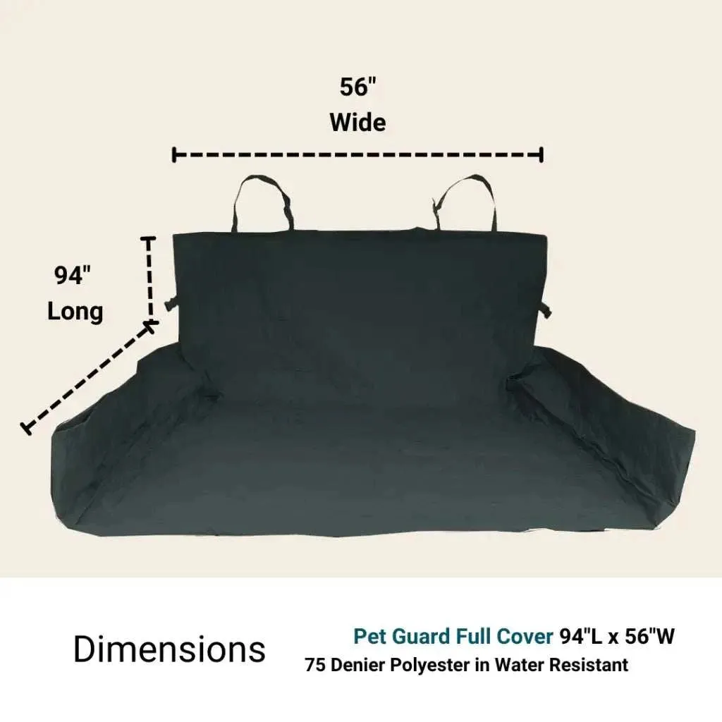 X-Large Car Seat Cover For Dogs and Pets 56"W Black