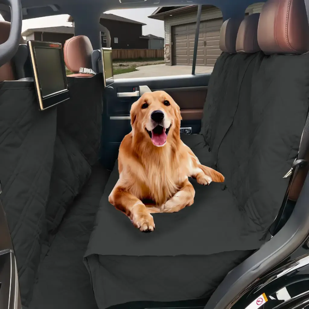 X-Large Car Seat Cover For Dogs and Pets 56"W Black
