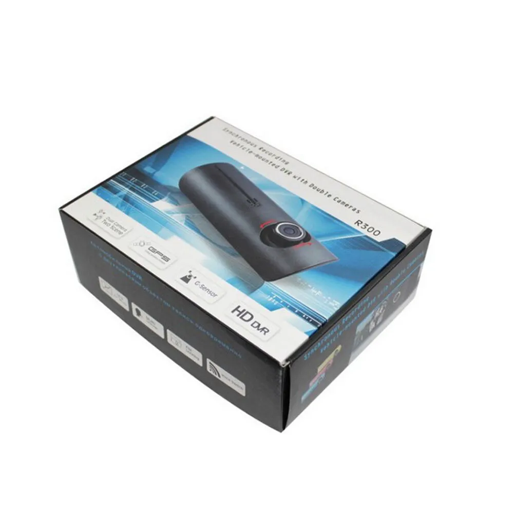 X3000 R300 Car  Driving  Recorder Dual Lens Hd Wide Angle Gps