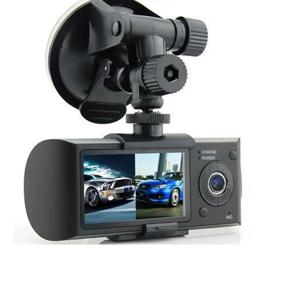 X3000 R300 Car  Driving  Recorder Dual Lens Hd Wide Angle Gps