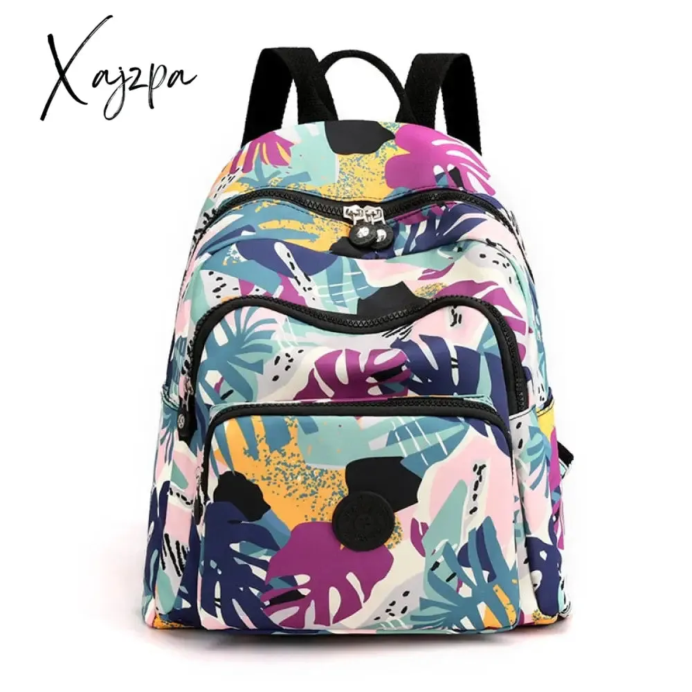 Xajzpa - Travel Nylon Women Backpack Casual Waterproof Youth Lady School Bag Female Daypack Women's Shoulder Bags Rucksack Mochilas