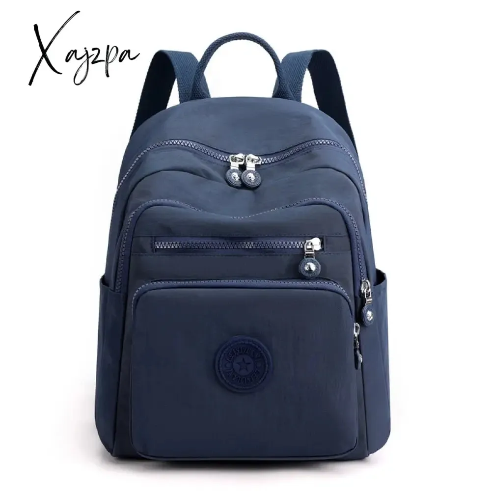 Xajzpa - Travel Nylon Women Backpack Casual Waterproof Youth Lady School Bag Female Daypack Women's Shoulder Bags Rucksack Mochilas
