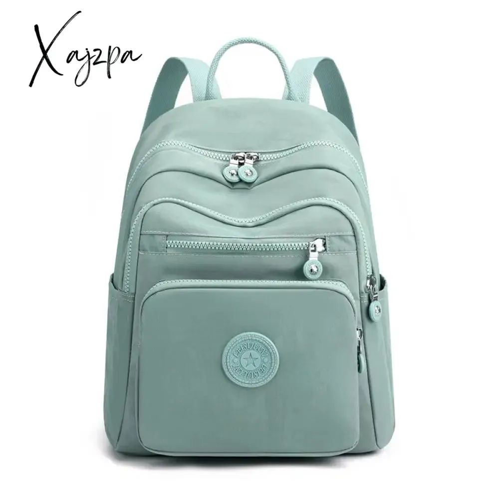 Xajzpa - Travel Nylon Women Backpack Casual Waterproof Youth Lady School Bag Female Daypack Women's Shoulder Bags Rucksack Mochilas