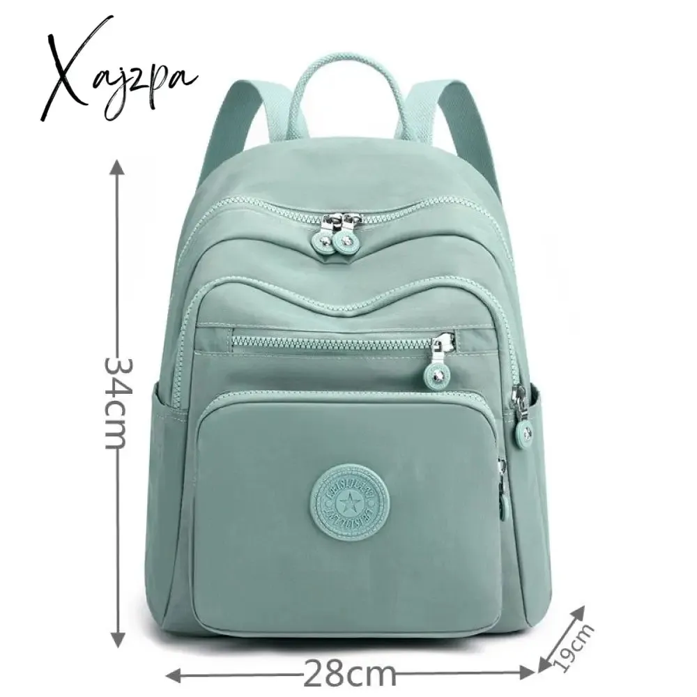 Xajzpa - Travel Nylon Women Backpack Casual Waterproof Youth Lady School Bag Female Daypack Women's Shoulder Bags Rucksack Mochilas