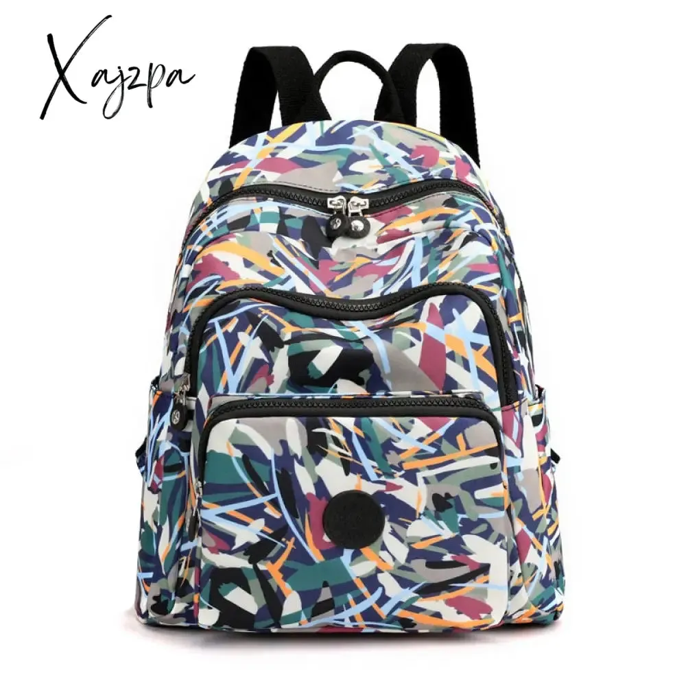 Xajzpa - Travel Nylon Women Backpack Casual Waterproof Youth Lady School Bag Female Daypack Women's Shoulder Bags Rucksack Mochilas