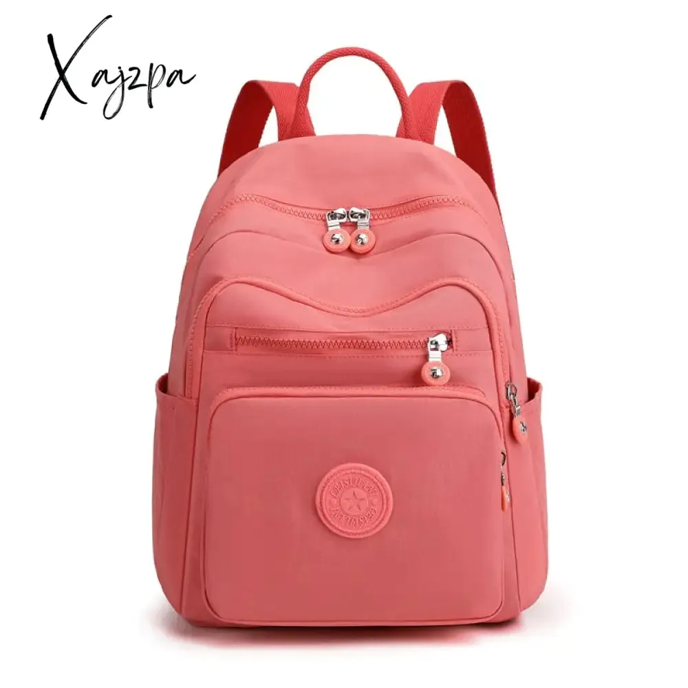Xajzpa - Travel Nylon Women Backpack Casual Waterproof Youth Lady School Bag Female Daypack Women's Shoulder Bags Rucksack Mochilas