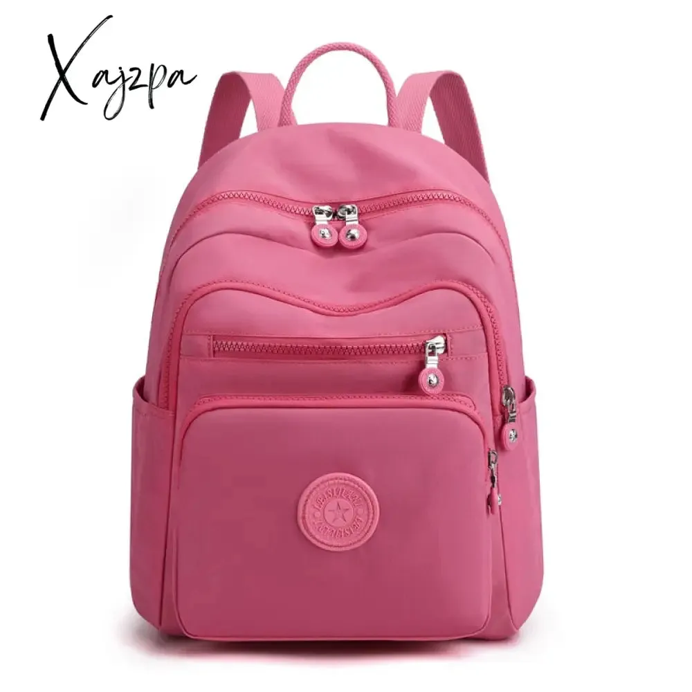 Xajzpa - Travel Nylon Women Backpack Casual Waterproof Youth Lady School Bag Female Daypack Women's Shoulder Bags Rucksack Mochilas
