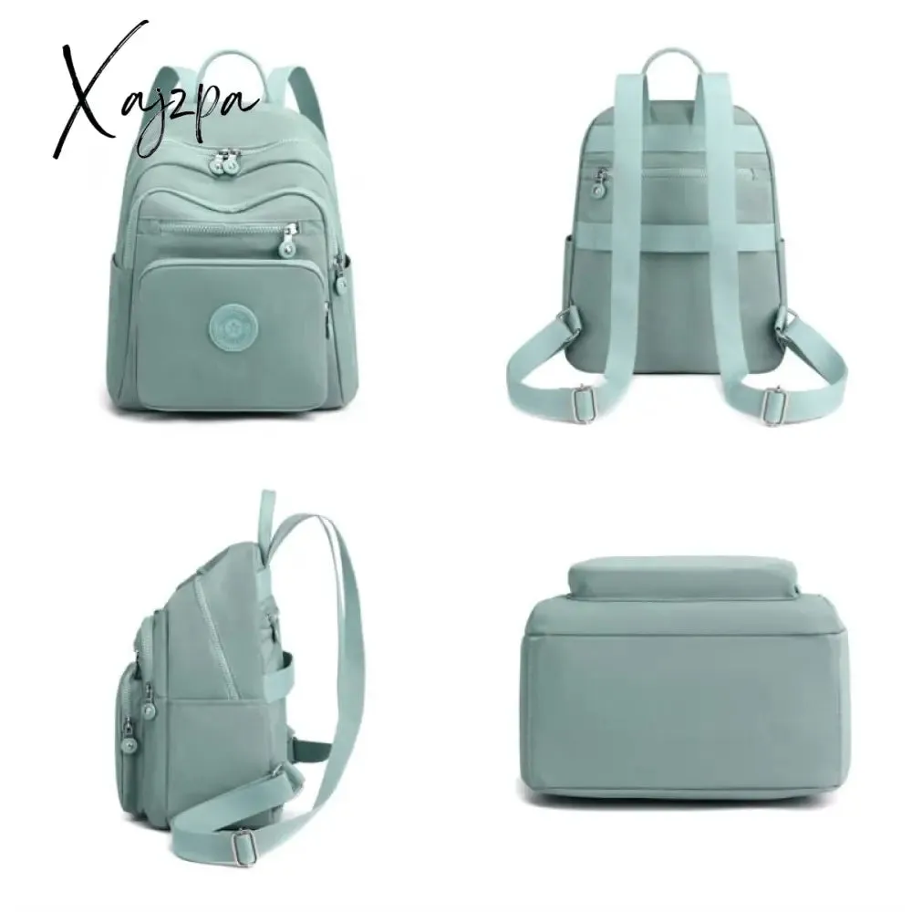 Xajzpa - Travel Nylon Women Backpack Casual Waterproof Youth Lady School Bag Female Daypack Women's Shoulder Bags Rucksack Mochilas