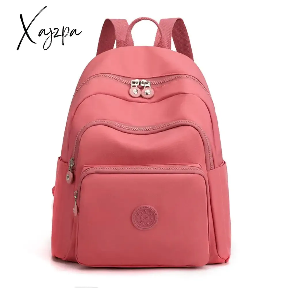Xajzpa - Travel Nylon Women Backpack Casual Waterproof Youth Lady School Bag Female Daypack Women's Shoulder Bags Rucksack Mochilas