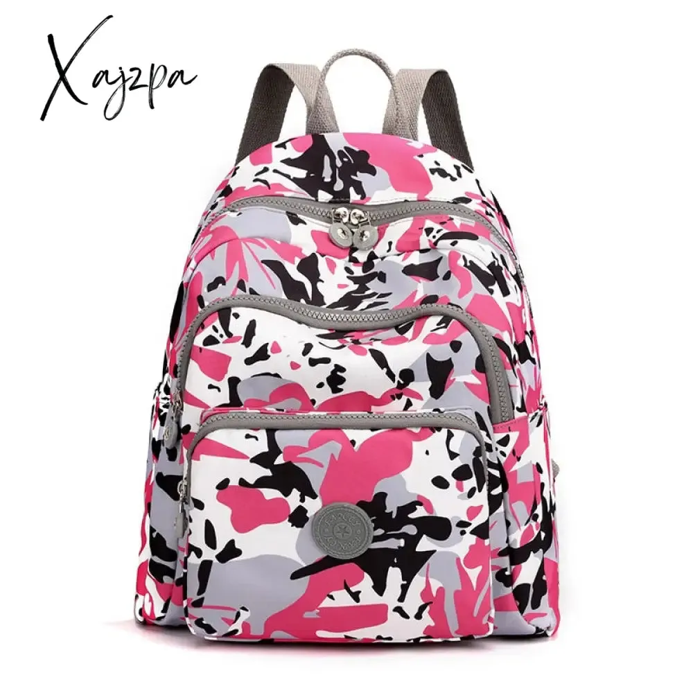Xajzpa - Travel Nylon Women Backpack Casual Waterproof Youth Lady School Bag Female Daypack Women's Shoulder Bags Rucksack Mochilas