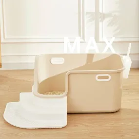 XXL Large Cat Litter Box for Large Cats with Scoop & Storage